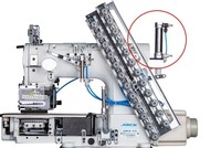 Chine marque Jack JK-8009VCDI multi-aiguille industrielle Machine À Coudre pour le tissu Épais