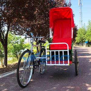 XCEGO Street View Electric Human-powered <b>Passenger</b> Tricycle Sightseeing Bicycle Touring Bike Single Speed <b>2</b> Persons Capacity - Product Image 4
