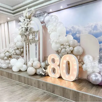 Fabricants de caractères lumineux LED personnalisés, montage mural, 3D, multicolores, télécommande/Bluetooth, étanches IP65, enseignes