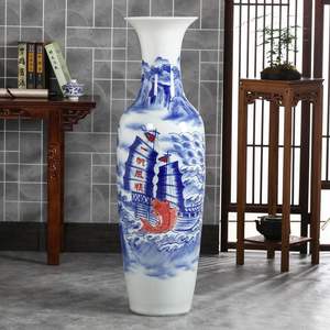 <span class=keywords><strong>Vase</strong></span> en céramique blanc de grande taille de 2 mètres, <span class=keywords><strong>vase</strong></span> à fleurs haut, <span class=keywords><strong>vase</strong></span> décoratif pour le sol, vente en gros - Product Image 1