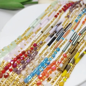 Cinto de Cintura Sexy de Algodão com Contas Retangulares de Cristal <span class=keywords><strong>2026</strong></span>, 50 polegadas, Atacado, Venda Direta do Fabricante - Product Image 1