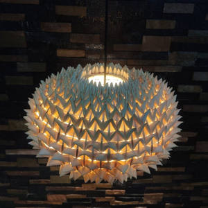 Lámpara colgante de hierba marina con pantalla de techo de bambú tejida de estilo moderno de fábrica vietnamita con precio competitivo - Product Image 2