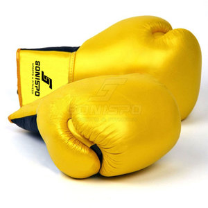 Men's High Quality Customizable Design Leather Boxing <b>Gloves</b> with <b>Moisture</b> Wicking and Customized Logo for Martial Arts - Product Image 6