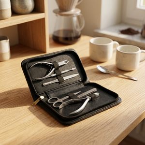 Coupe-ongles professionnel en acier inoxydable à mâchoires larges de 7,0 mm, à lame courbée, alimenté par batterie, pour ongles durs et épais - Product Image 2