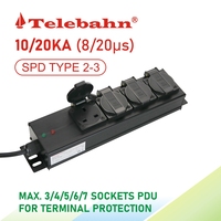 Bande de protection contre les surtensions UK 13A 250V 4 prises Protection contre la foudre Prise de courant