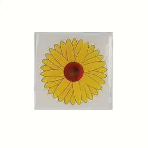 Window Sticker Fly Traps Indoor Sunflower Design Self Adhesive Window Fruit Fly & Insect Sticky Strips Traps