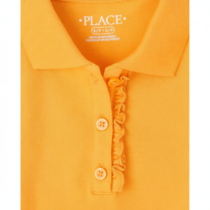 2 packs d'uniformes scolaires jaunes en piqué extensible avec volants pour filles Regular Fit the Children's Place - Product Image 1