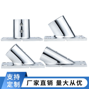 Supports de tube carré fixes à 90 degrés en acier inoxydable 316 pour accessoires d'auvent marin – Catégorie Supports - Product Image 3