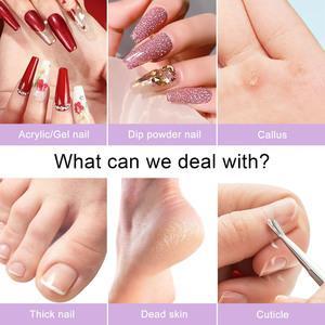 Electric Nail Drill <b>Kit</b>,for Acrylic <b>Gel</b> Nails | Professional Portable Manicure Pedicure Tools with Gold Nail Drill Bits - Product Image 3