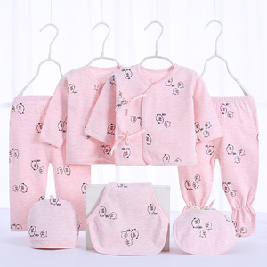 Conjunto de Ropa para Bebé Recién Nacido de 7 Piezas, 100% Algodón, Diseño de Dibujos Animados para Niños y Niñas - Product Image 2