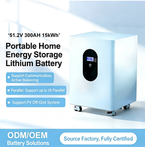 แบตเตอรี่เก็บพลังงานแสงอาทิตย์แบบไฮบริดสำหรับใช้ในครัวเรือน 51.2V 300Ah LiFePO4 พร้อมกำลังขับ 10-20 กิโลวัตต์ และการป้องกันระดับ IP54 - Product Image 2