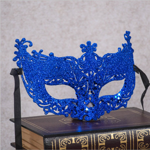 Maschera per Occhi Arancione per Halloween, Carnevale, Feste in Maschera, in Plastica <span class=keywords><strong>Nera</strong></span> Riutilizzabile, Mezza Faccia, Leggera per Occasioni all'Aperto - Product Image 3