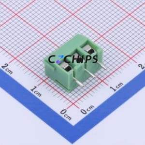 XY340V-3.81-3P Screw Terminal Block Through hole Component (THT),P=3.81mm Connector 1x3P 3.81mm Green Through Hole - Product Image 2