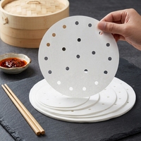 Service OEM ODM, Papier de cuisson vapeur jetable écologique, Tapis de cuisson en silicone de qualité alimentaire LFGB, Pour la préparation de raviolis, Prix usine en gros