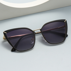 Wholesale Custom Logo Metal Cat Eye <b>Spring</b> <b>Hinge</b> Unisex Sunglasses with UV400 Lenses 6 Colors - Product Image 5