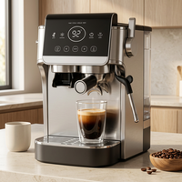 Machine à café expresso tout-en-un SA201 avec moulin intégré, pompe 20 bars, écran tactile et mousseur à lait