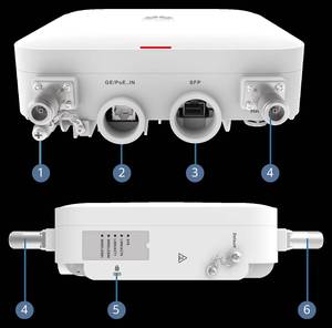 Point d'accès Huawei 2,4 Gbit/s avec antennes externes, type point d'accès <span class=keywords><strong>AirEngine</strong></span> <span class=keywords><strong>5761R</strong></span>-11E - Product Image 3
