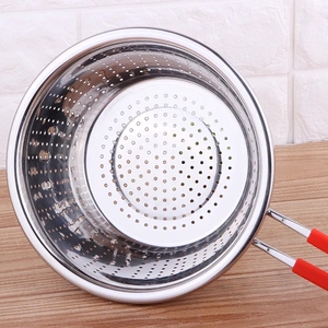 مصنع ZESHENG-الفولاذ المقاوم للصدأ مقبض طويل على الطراز الأوروبي غربال الأرز ملعقة معدنية شاشة تصفية أواني المطبخ مباشرة من المصنع - Product Image 6