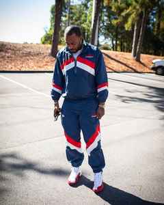 Logo personnalisé Nylon Coupe-Vent Survêtement Joggers Pantalon Respirant Veste Deux Pièces Coupe-Vent Ensemble Survêtements pour Hommes - Product Image 6