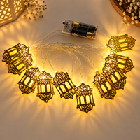 Décorations de Ramadan en gros Pafu, Eid Mubarak, guirlande lumineuse LED en forme de croissant de lune blanc chaud