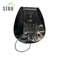 Sac à eau pliable en PVC écologique de 20 L, kit de douche portable pour la survie en plein air