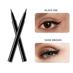 Crayon Eyeliner Liquide Noir Mat Imperméable à Pointe Fine, Végétalien, Personnalisable avec Logo, Maquillage Coloré pour les Yeux, Marque Privée - Product Image 1