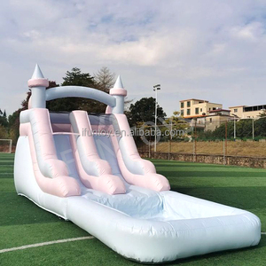 Tobogán Acuático Inflable Comercial <span class=keywords><strong>de</strong></span> PVC <span class=keywords><strong>y</strong></span> Vinilo Rosa, Casa <span class=keywords><strong>de</strong></span> Brinco, Color Personalizado, Certificado EN14960, <span class=keywords><strong>Parque</strong></span> <span class=keywords><strong>de</strong></span> Aventuras al Aire Libre - Product Image 4