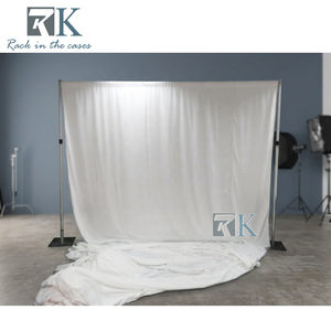 Aluminum Frame Minimalist Pipe Drape <b>Stand</b> White Drapery Indoor <b>Stand</b> - Product Image 2