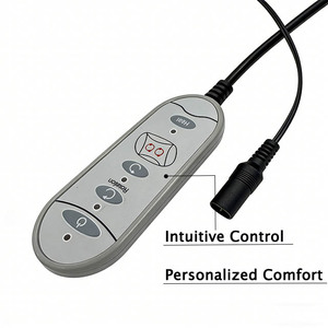 Almohada de Masaje Shiatsu para Cuello y Espalda con Calor, Control Remoto, Amasamiento 3D, para Coche/Hogar, <span class=keywords><strong>Funda</strong></span> de Felpa Suave - Product Image 6