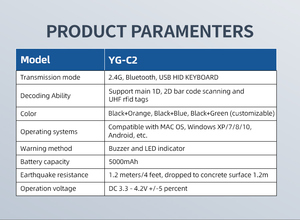 13.56MHz RFID <span class=keywords><strong>Card</strong></span> <span class=keywords><strong>Reader</strong></span> với Wiegand USB kiểm soát truy cập in-kho Máy quét mã vạch & 2D QR <span class=keywords><strong>bar</strong></span> <span class=keywords><strong>code</strong></span> <span class=keywords><strong>Reader</strong></span> - Product Image 5