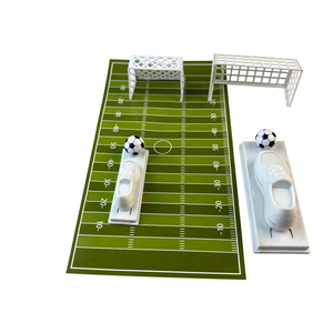 Desktop Finger Soccer Shooting Set Sports Shoes goal Scoring Championship Trophy Plastic Toy Accessories OEM Promotional