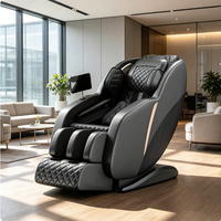 Sillón de Masaje 3D de Alta Calidad con Riel Extendido de Cuello a Pies, Soporte Lumbar Térmico y Sensación de Nube, OEM