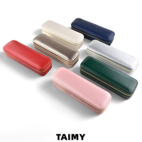 Boîtes à bijoux en cuir PU avec fermeture éclair, logo personnalisé, nouveau modèle, organisateur de bijoux portable pour voyage, plusieurs compartiments pour bagues, boucles d'oreilles, bracelets, étui de rangement