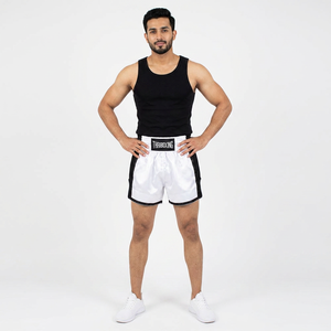 Wholesale Factory Price Men's Quick Dry Muay Thai Shorts Custom Logo MMA Short with Plain Boxing Martial Arts Wear - Product Image 1