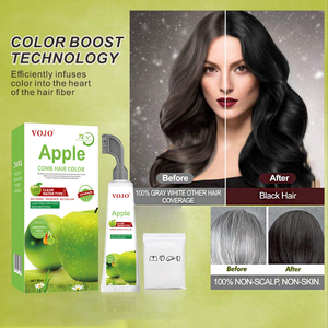 Tinta per Capelli OEM Private Label in Crema con Pettine 80ml, Shampoo Colorante Nero Marrone <span class=keywords><strong>Senza</strong></span> <span class=keywords><strong>Ammoniaca</strong></span> Permanente per Capelli e Barba da Uomo - Product Image 3