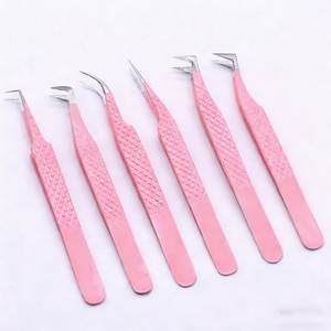 <span class=keywords><strong>Pinzas</strong></span> de Precisión <span class=keywords><strong>para</strong></span> Pestañas Yucagci Rosadas, Diseño de Pico de Águila en Ángulo Recto de 90 Grados, Producto Nuevo en Oferta - Product Image 5