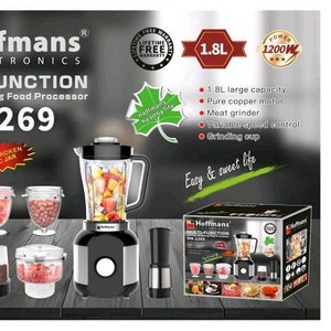 Batidora <span class=keywords><strong>de</strong></span> Cocina Multifunción Hoffmans HM-1269 <span class=keywords><strong>de</strong></span> 1200W con Jarra <span class=keywords><strong>de</strong></span> PC <span class=keywords><strong>de</strong></span> 1.8L, Procesador <span class=keywords><strong>de</strong></span> Alimentos Eléctrico con Molinillo para Ingredientes Secos y Vasos para Picar Carne - Product Image 5