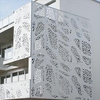 Panneaux perforés modernes extérieurs en métal sculpté fachadas ventiladas système de revêtement cnc panneau écran fenêtre revêtement mural en aluminium