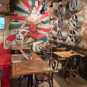 <span class=keywords><strong>โต๊ะ</strong></span><span class=keywords><strong>ไม้</strong></span>เนื้อแข็งสำหรับร้านอาหารร้านกาแฟขนาดพิเศษแบบคลาสสิก - Product Image 1