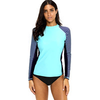 Gilet à manches longues pour femme, maillot de bain de surf avec Logo personnalisé, protection contre la peau solaire,