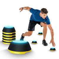 Équipement de Réaction Vif pour Basket-ball, Football, Boxe et Sports : Lampe d'Agilité et de Réflexe pour Entraînement de Vitesse, 6 Lampes + Application, Faible MOQ