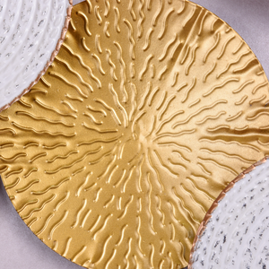 Décoration <span class=keywords><strong>murale</strong></span> <span class=keywords><strong>en</strong></span> métal pour la maison, salle de bain, art mural rond plaqué de luxe, décoration <span class=keywords><strong>murale</strong></span> <span class=keywords><strong>en</strong></span> métal pour la maison, décoration <span class=keywords><strong>murale</strong></span> <span class=keywords><strong>en</strong></span> métal pour le salon - Product Image 3