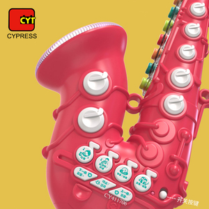 Saxofón educativo para niños, instrumento Musical de simulación, Mini saxofón con luces y música - Product Image 5