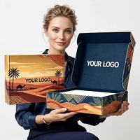 Échantillon Gratuit - Boîte Postale en Carton Ondulé E Flute Pliée sur Mesure, Impression Personnalisée du Logo de la Marque, Emballage en Carton pour Envoi Postal