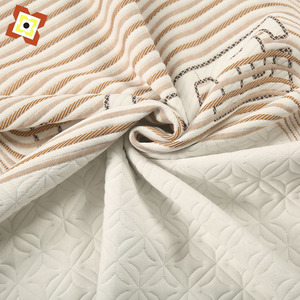 Factory <span class=keywords><strong>Outlet</strong></span> 100% poliéster Jacquard tictac colchón tapicería tela 3D aire bambú fibra 380Gsm Funda de colchón para niñas - Product Image 4