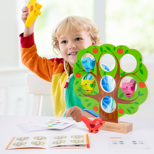 Casa de Árbol para Pájaros Pequeños, Juguete de Madera Montessori, Juego de Combinación y Clasificación de Colores para Niños de 3 a 6 Años, Aprendizaje Temprano y Habilidades Prácticas - Product Image 3