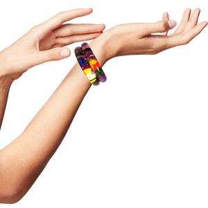 Danta Gems – Ensemble de bijoux hindous traditionnels et ethniques faits à la main, multicolores, comprenant des bracelets Badal Kada et des bracelets en laque unie, idéal pour mariages et festivals - Product Image 3
