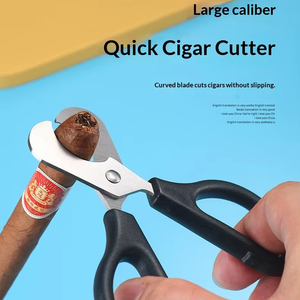 Wholesale Stainless Steel Cigar <b>Cutter</b> Scissors Knife Head Portable Smoking Accessories - Product Image 6