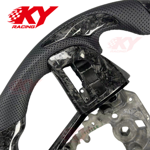 Accesorios para Automóviles, Volante Personalizado de Fibra de Carbono con Parte Superior Plana para Mazda 3 5 6 MPS Mazda3 Mazda5 Mazda6 2010-2013 - Product Image 2