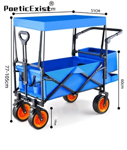 Chariot à quatre roues portable de camping PoeticExist pour pique-nique Navigation tactique étanche Expéditions arctiques - Product Image 2